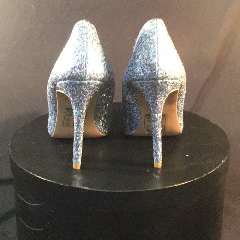 Quips Silver Glitter heels size 7 - Picture 4 of 8
